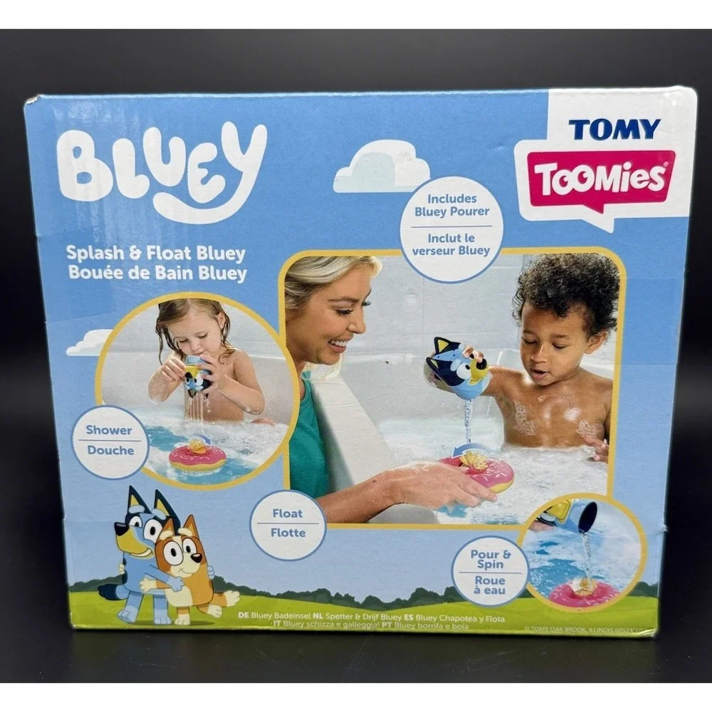 Bluey Splash & Floating Bluey Bath Fun Toy‎ Tomy Toomies Pour And Spin